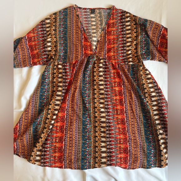 Colorful Patterned Dress - Picture 2 of 6